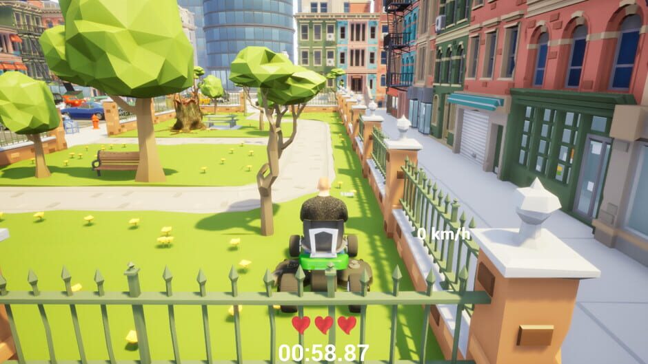 Lawnmower game: Mortal Race Screenshot