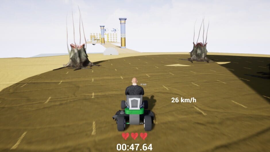 Lawnmower game: Mortal Race Screenshot