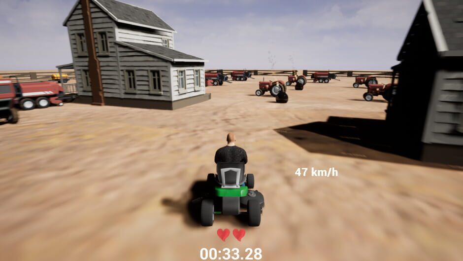 Lawnmower game: Mortal Race Screenshot