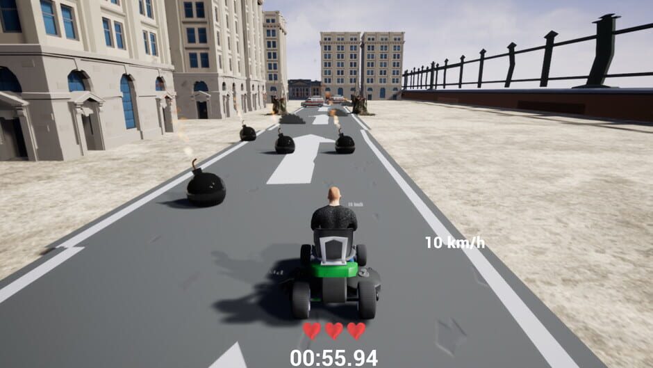 Lawnmower game: Mortal Race Screenshot