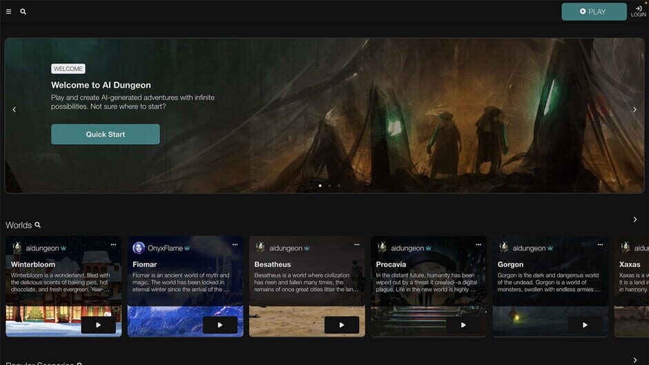 AI Dungeon Screenshot