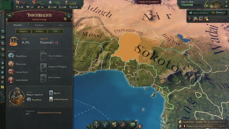 Victoria 3, captura de tela 4