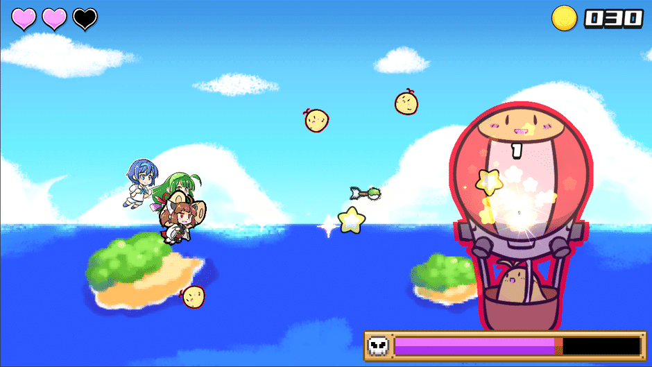 Tsunagaru Voiro Shooters vs. Space Kedamaki Screenshot