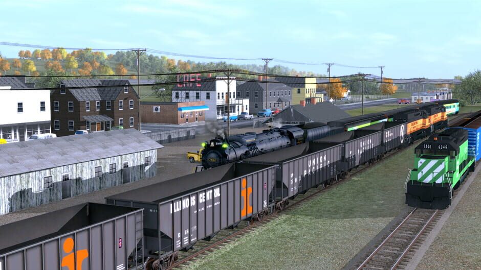 สกรีนช็อตจาก Trainz Railroad Simulator 2022: Season Town Northern Rail Road Route (รูปที่ 3)