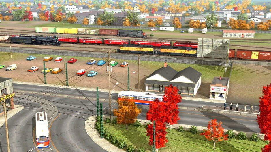 สกรีนช็อตจาก Trainz Railroad Simulator 2022: Season Town Northern Rail Road Route (รูปที่ 5)