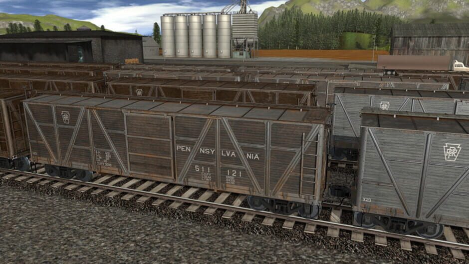 สกรีนช็อตจาก Trainz Railroad Simulator 2022: PRR X23 Boxcar (รูปที่ 9)