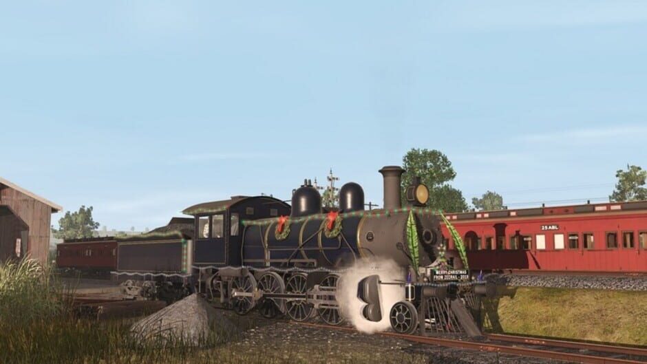 สกรีนช็อตจาก Trainz Railroad Simulator 2022: ZecRail V499 Blue & Gold and Christmas 2019 (รูปที่ 14)