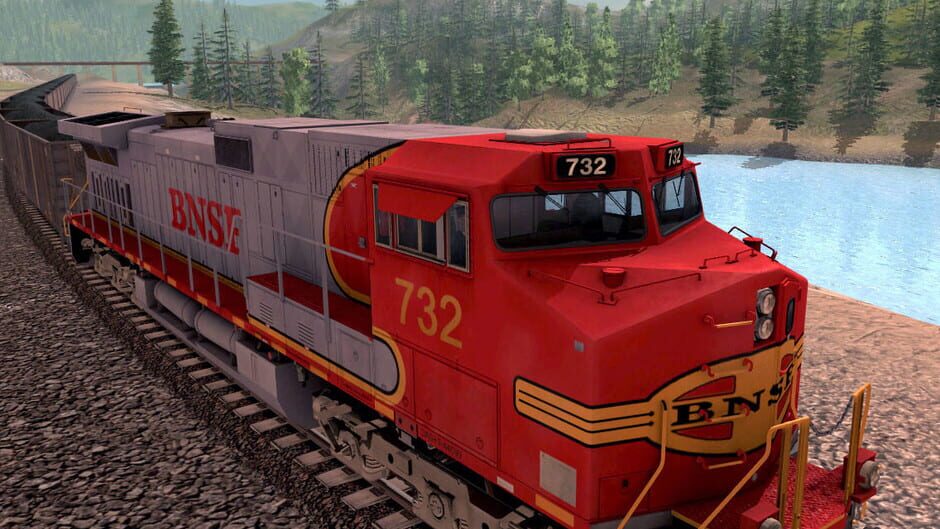 สกรีนช็อตจาก Trainz Railroad Simulator 2022: BNSF GE Dash-9 44CW Warbonnet (รูปที่ 5)