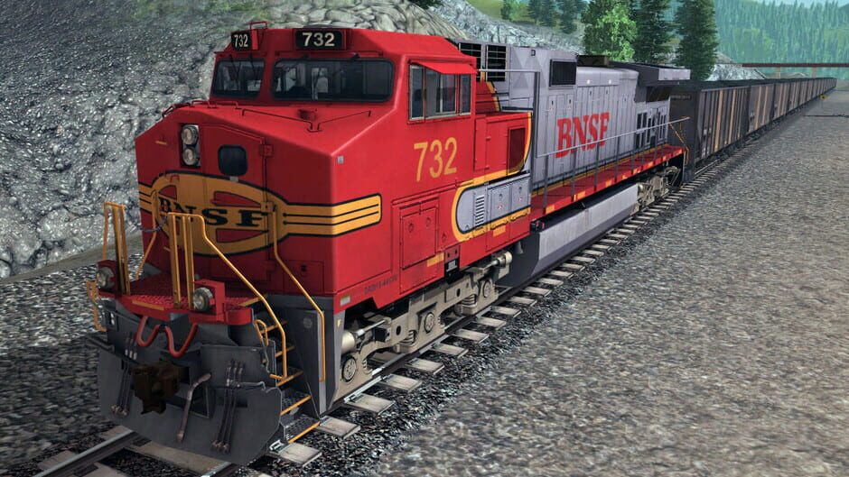 สกรีนช็อตจาก Trainz Railroad Simulator 2022: BNSF GE Dash-9 44CW Warbonnet (รูปที่ 2)
