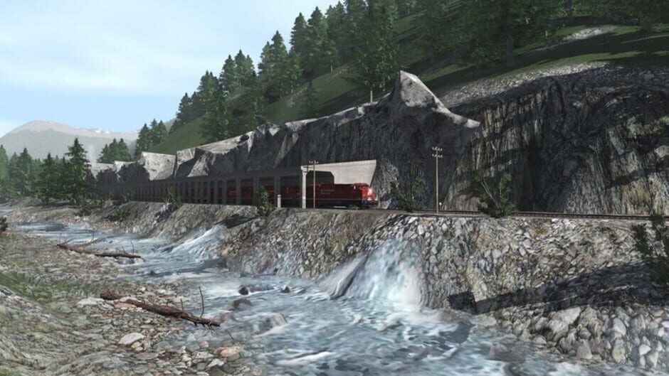 สกรีนช็อตจาก Trainz Railroad Simulator 2022: Canadian Rocky Mountains Viktor Lake to Ross Peak and Glacier (รูปที่ 8)