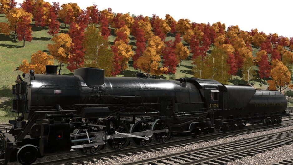 สกรีนช็อตจาก Trainz Railroad Simulator 2022: Chesapeake & Ohio K2 2-8-2 (รูปที่ 6)