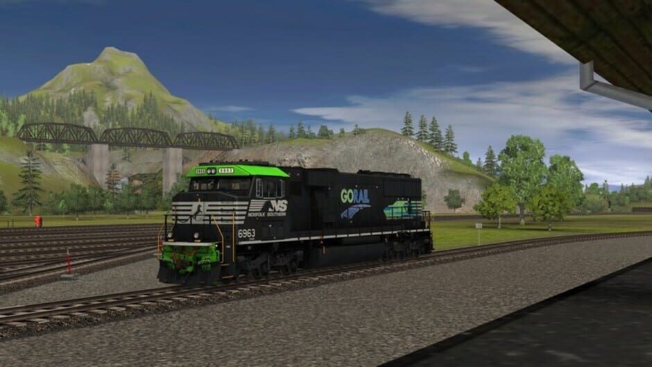 สกรีนช็อตจาก Trainz Railroad Simulator 2022: NS SD60E - 6963 GoRail (รูปที่ 5)
