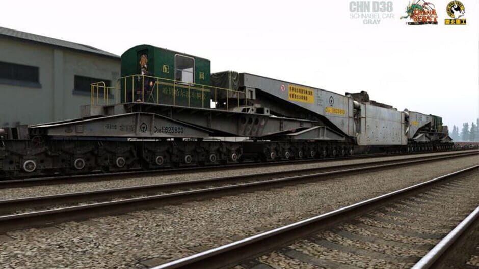 สกรีนช็อตจาก Trainz Railroad Simulator 2022: China D38 Schnabel Car - Gray (รูปที่ 2)