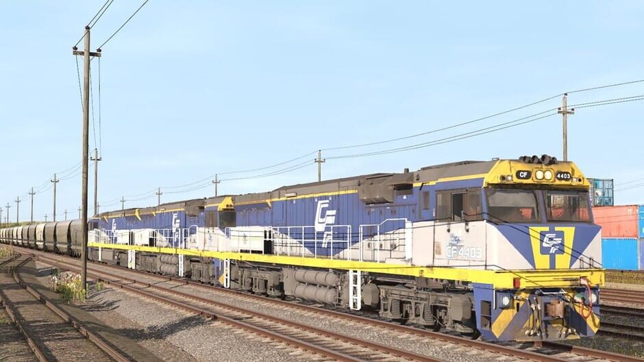 สกรีนช็อตจาก Trainz Railroad Simulator 2022: CFCLA, RailFirst, Freightliner GE C44aci (รูปที่ 4)