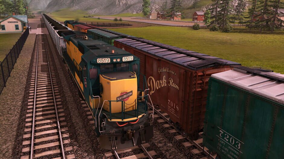 สกรีนช็อตจาก Trainz Railroad Simulator 2022: Chicago & North Western GE C40-8 (รูปที่ 4)