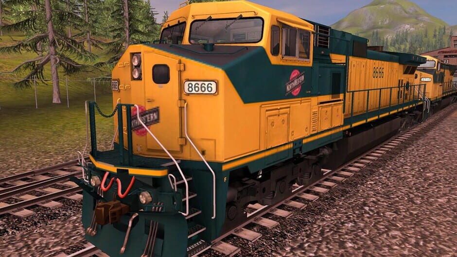 สกรีนช็อตจาก Trainz Railroad Simulator 2022: Chicago North Western GE Dash 9 44CW (รูปที่ 3)
