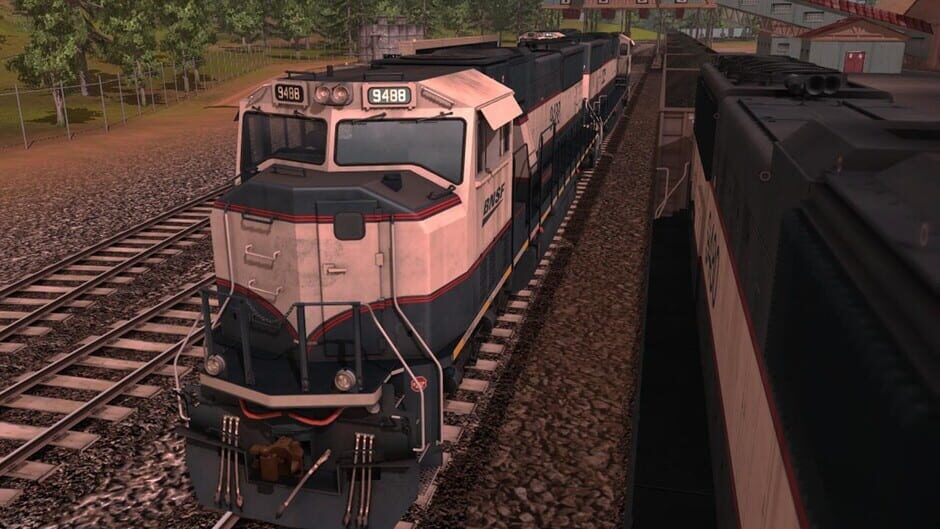 สกรีนช็อตจาก Trainz Railroad Simulator 2022: BNSF Railway EMD SD70MAC Executive Patch (รูปที่ 2)