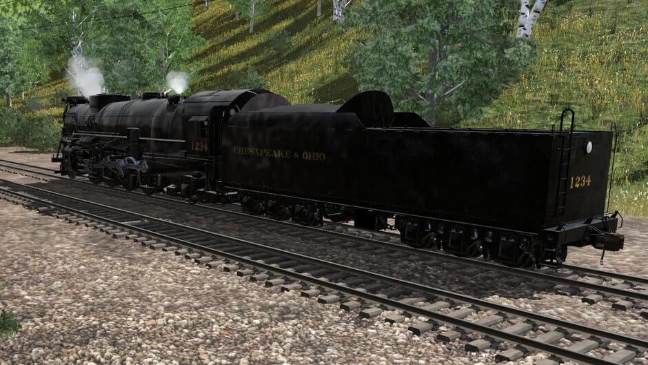 สกรีนช็อตจาก Trainz Railroad Simulator 2022: Chesapeake & Ohio K3-K3a 2-8-2 (รูปที่ 4)