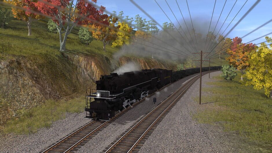 สกรีนช็อตจาก Trainz Railroad Simulator 2022: C&O 2-6-6-6 H8 - New River Mining Coal Run (รูปที่ 6)