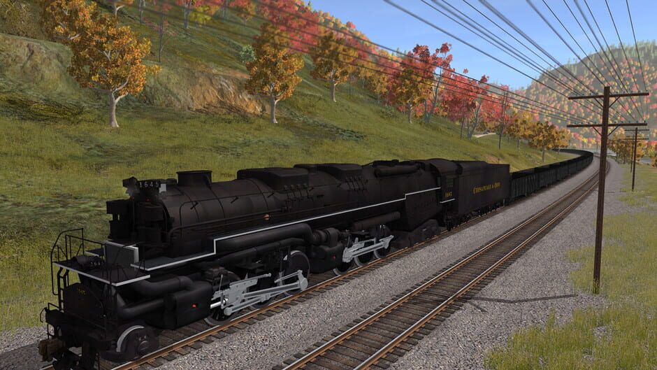 สกรีนช็อตจาก Trainz Railroad Simulator 2022: C&O 2-6-6-6 H8 - New River Mining Coal Run (รูปที่ 13)