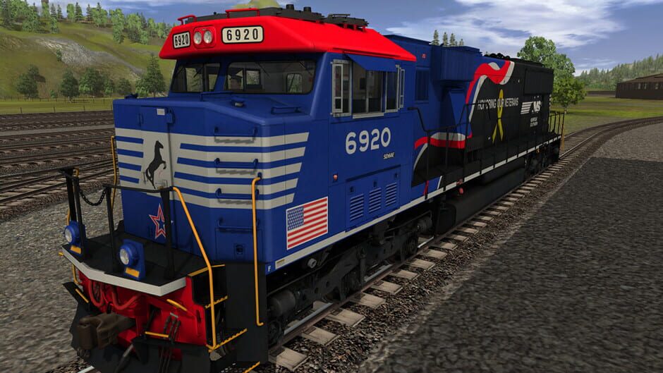สกรีนช็อตจาก Trainz Railroad Simulator 2022: NS SD60E - 6920 Veterans Unit (รูปที่ 2)