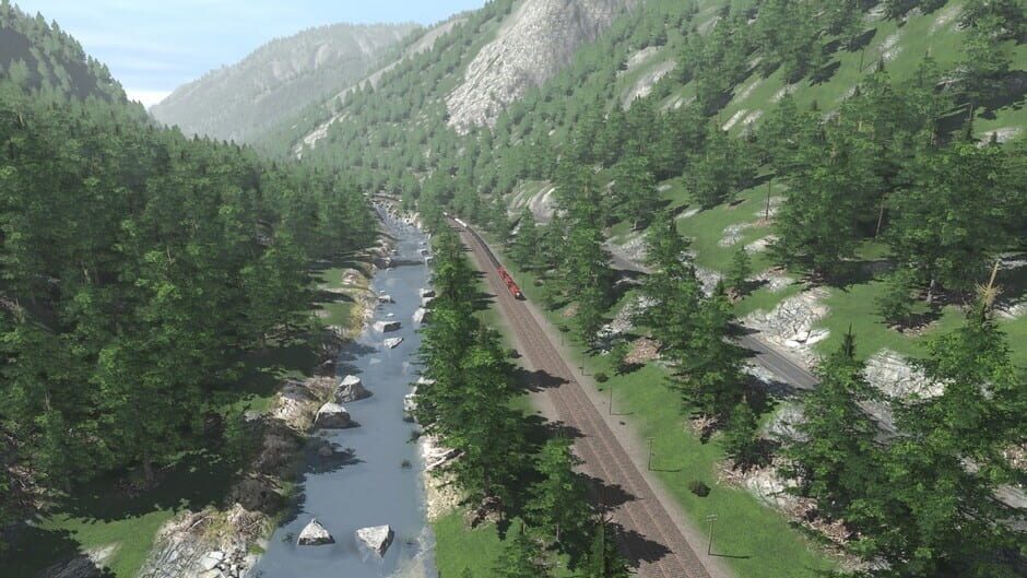สกรีนช็อตจาก Trainz Plus: Canadian Rocky Mountains Viktor Lake to Ross Peak and Glacier (รูปที่ 10)