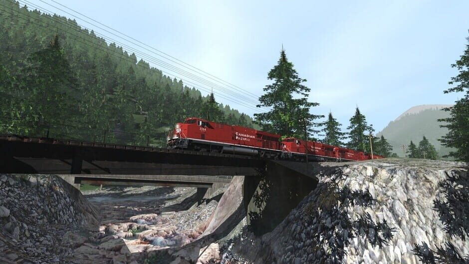 สกรีนช็อตจาก Trainz Plus: Canadian Rocky Mountains Viktor Lake to Ross Peak and Glacier (รูปที่ 9)