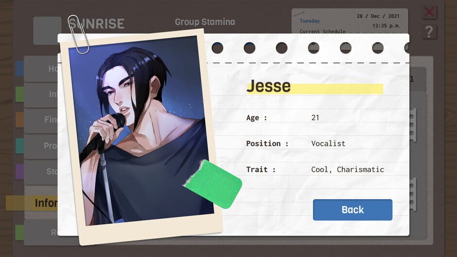 K-Pop & Rock Band Manager Screenshot