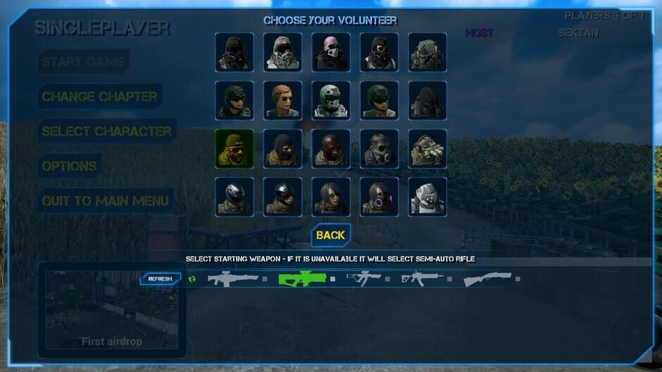 Volunteers screenshot