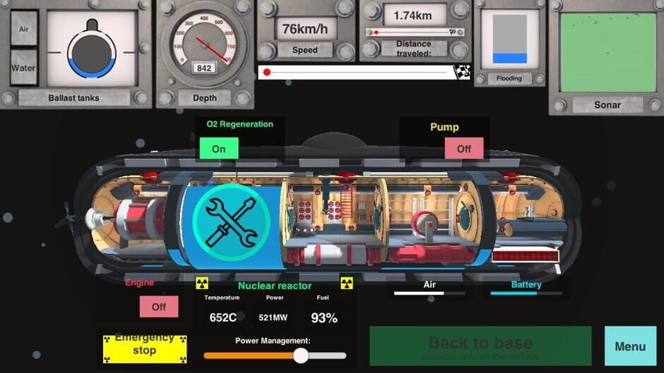 สกรีนช็อตจาก Nuclear Submarine inc (รูปที่ 2)