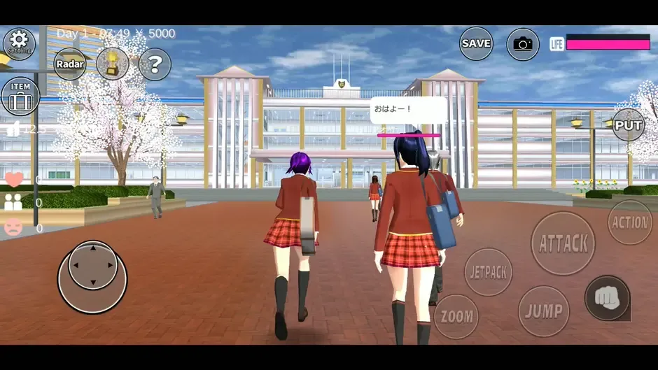 Кадър от Sakura School Simulator
