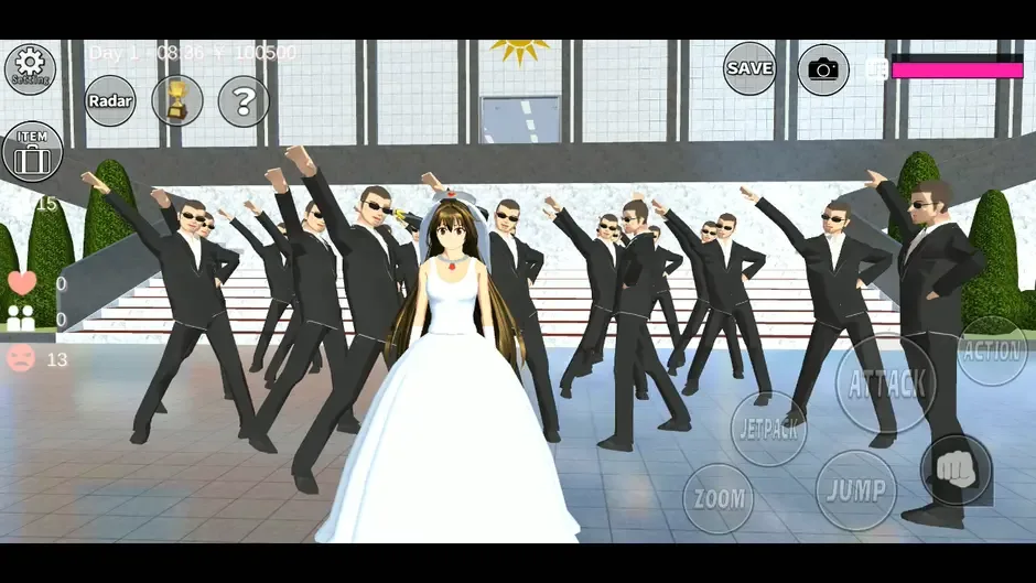 Кадър от Sakura School Simulator