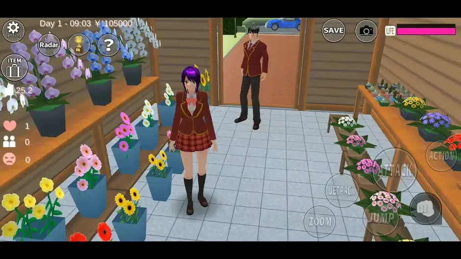 Кадър от Sakura School Simulator