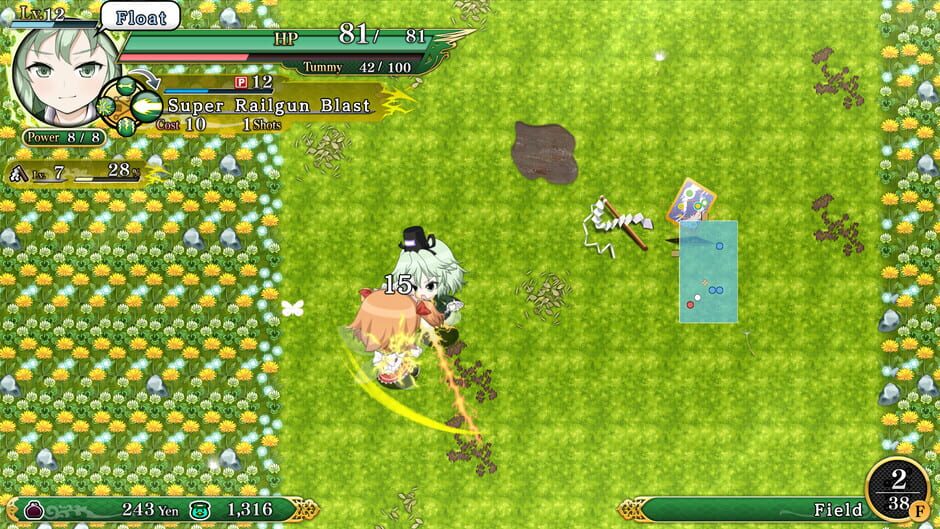 Touhou Genso Wanderer Reloaded: Tojiko Soga Screenshot