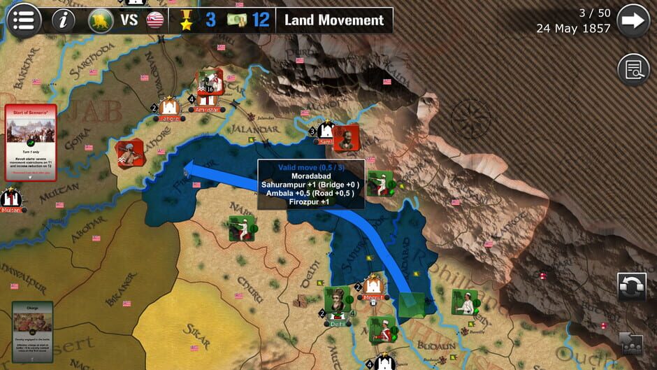 สกรีนช็อตจาก Wars Across the World: Sepoy 1857 (รูปที่ 23)
