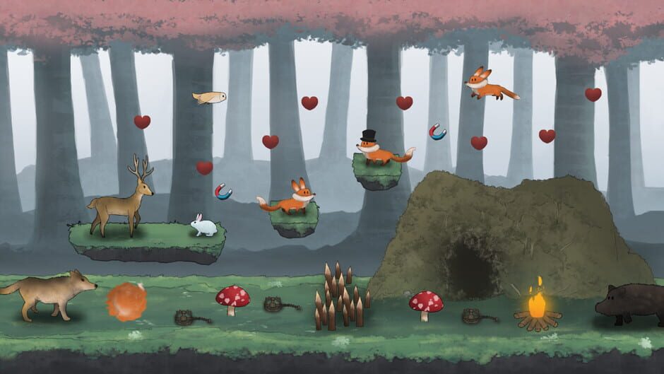 สกรีนช็อตจาก Red Fox and the Four Seasons: Design My Forest (รูปที่ 2)