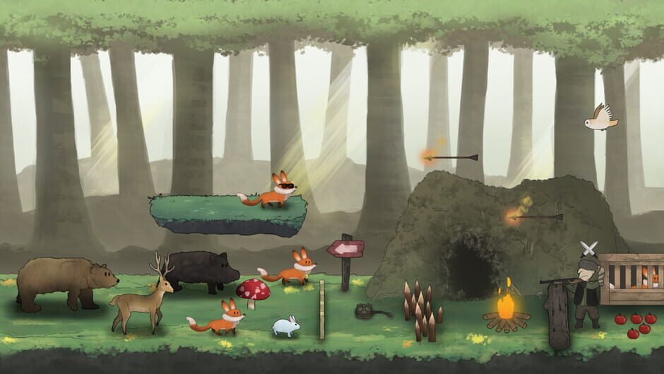 สกรีนช็อตจาก Red Fox and the Four Seasons: Design My Forest (รูปที่ 3)