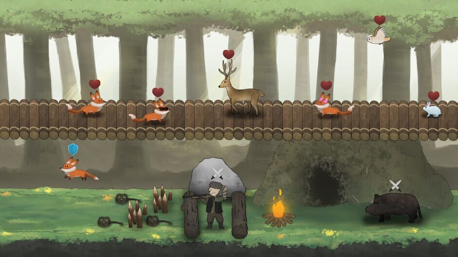 สกรีนช็อตจาก Red Fox and the Four Seasons: Design My Forest (รูปที่ 5)