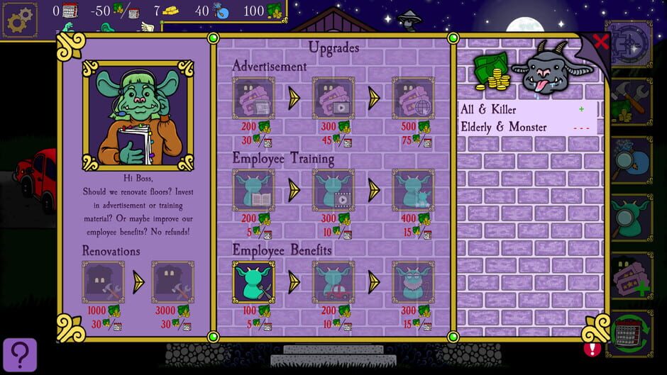 สกรีนช็อตจาก Spooky Mansion Manager (รูปที่ 5)