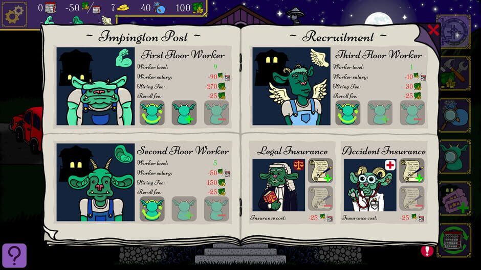 สกรีนช็อตจาก Spooky Mansion Manager (รูปที่ 6)