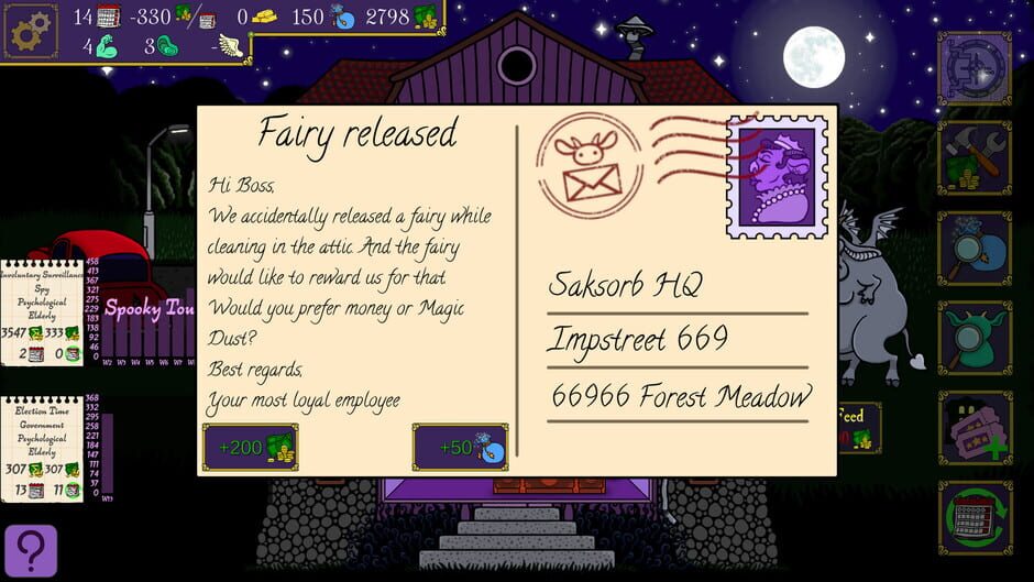 สกรีนช็อตจาก Spooky Mansion Manager (รูปที่ 11)