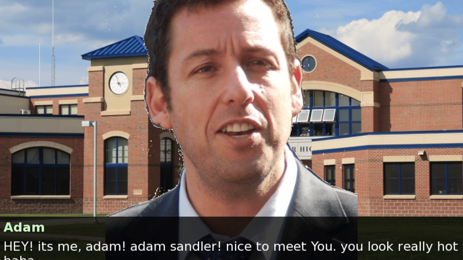 Adam Sandler Dating Sim Screenshot