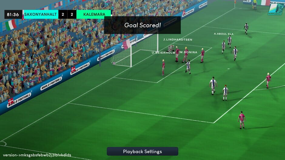 WFO World Football Online Screenshot