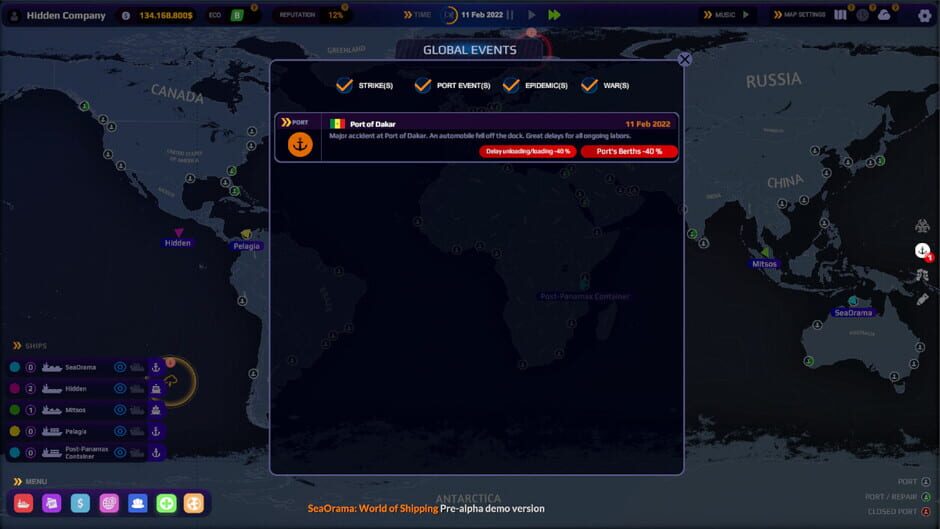 SeaOrama: World of Shipping Screenshot