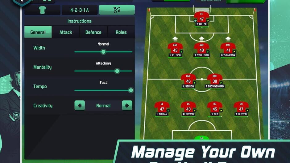 สกรีนช็อตจาก Soccer Manager 2020 (รูปที่ 8)