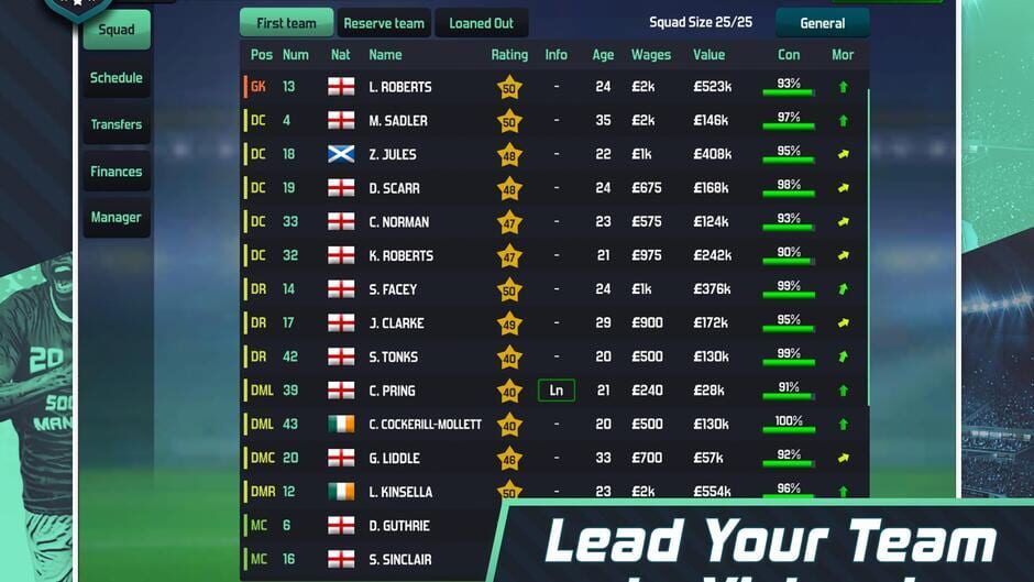 สกรีนช็อตจาก Soccer Manager 2020 (รูปที่ 6)