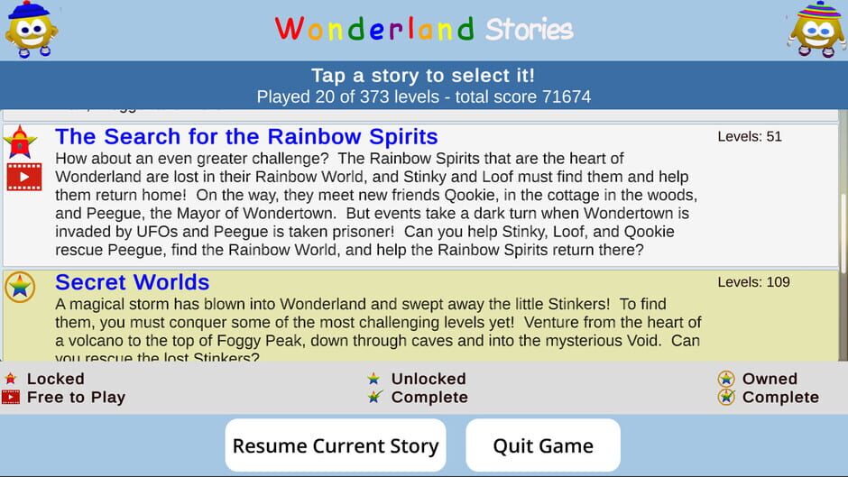 Stinky and Loof in Wonderland Screenshot