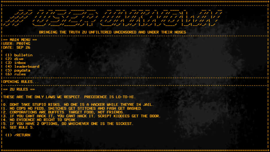 Hack the Planet Screenshot