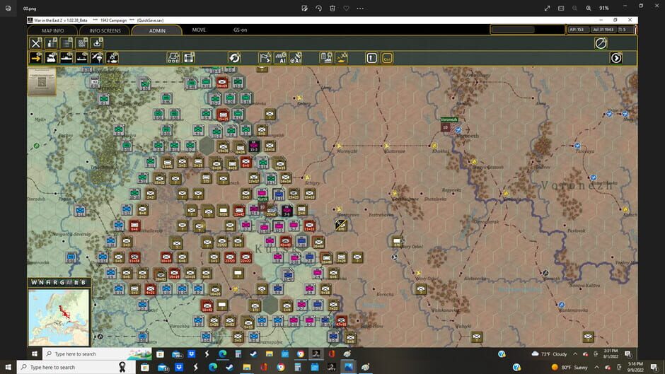 Gary Grigsby's War in the East 2: Steel Inferno Screenshot