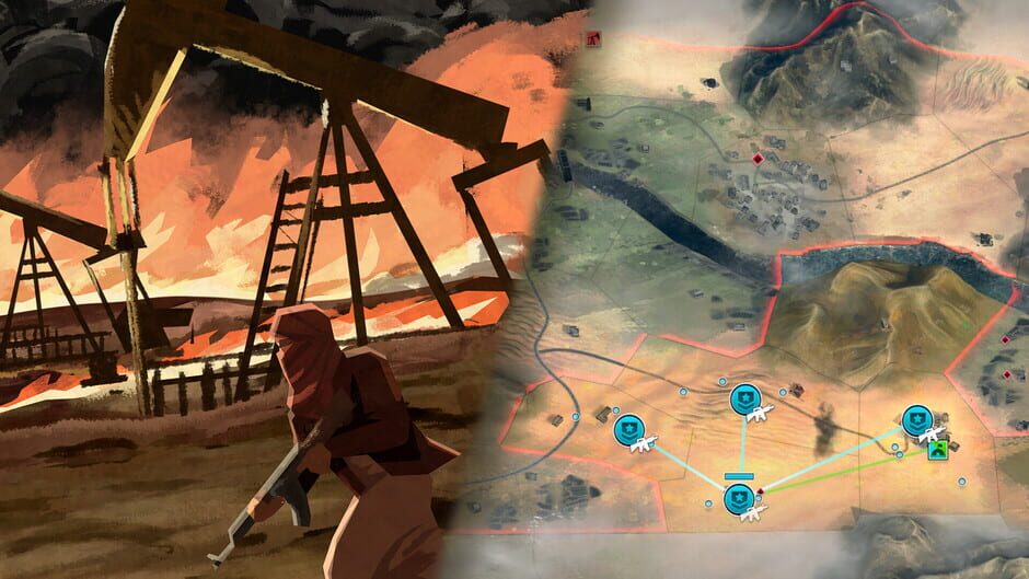 Rebel Inc: Escalation - Sand & Secrets Screenshot